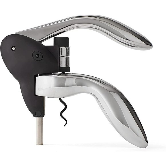 Houdini Deluxe 3 Piece Lever Corkscrew Wine Opener, Includes Foil Cutter and Ext - Picture 4 of 8
